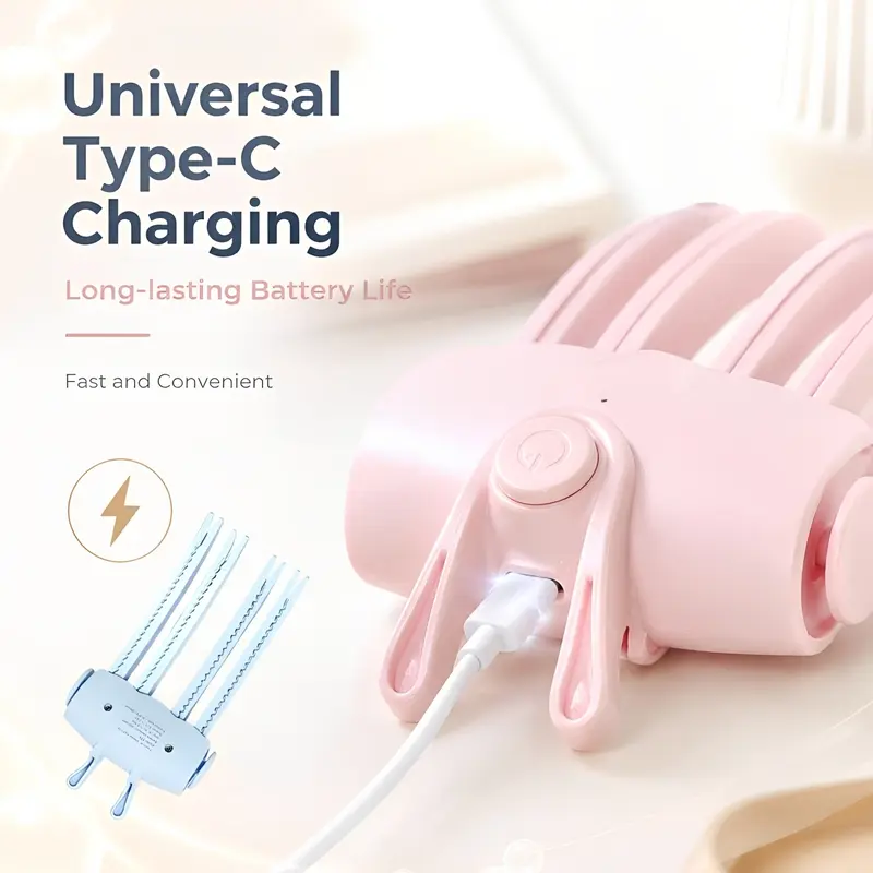 Rechargeable Portable Heated Hair Root Lifter Brush For Women