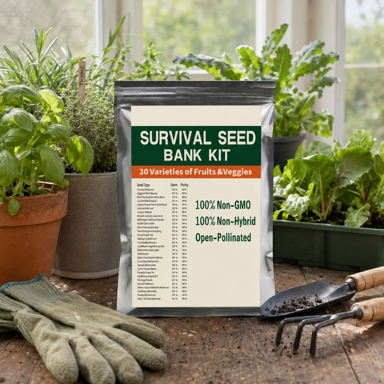 Non Gmo 30 Varieties Heirloom Vegetables Garden Seeds