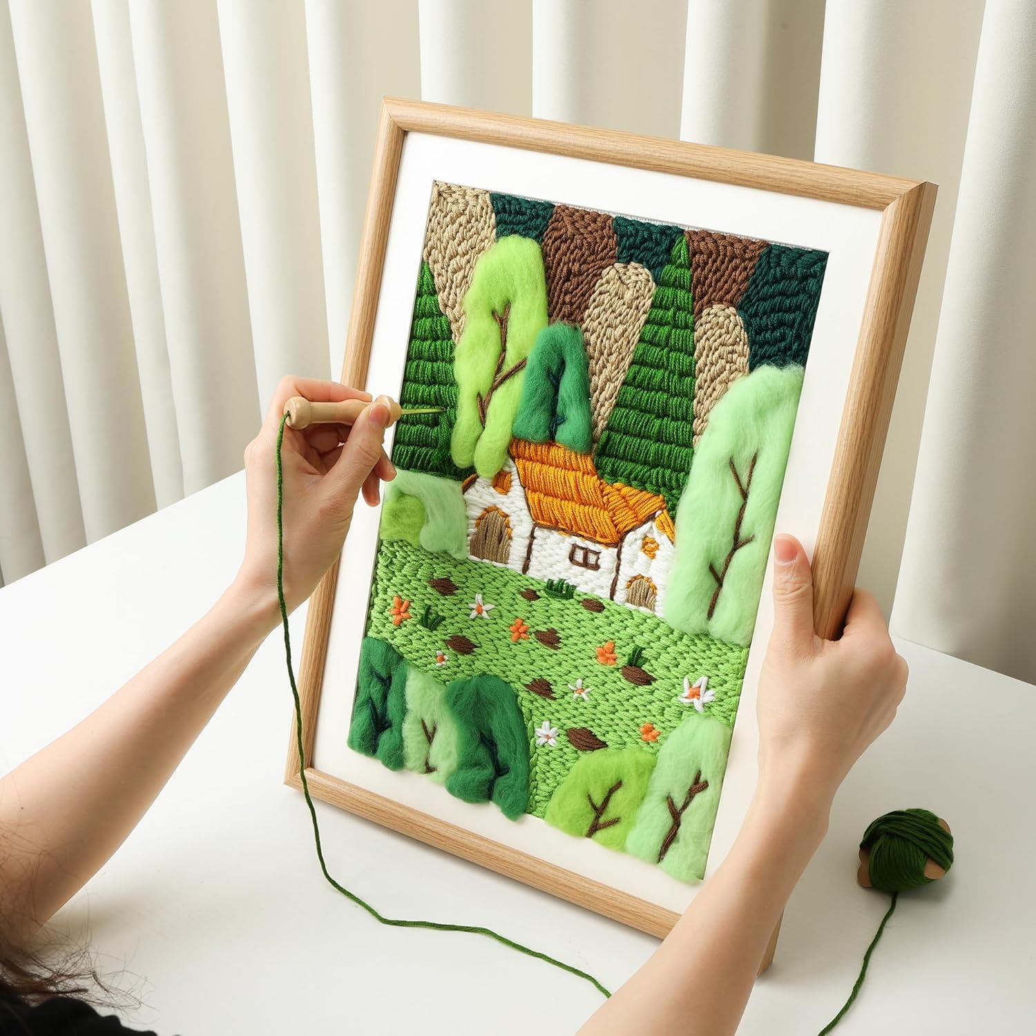 Punch Needle Textile Wall Art Set