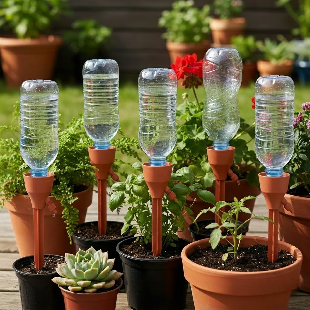 Pack Of 5 Self Watering Spikes Drip Irrigation For Plants