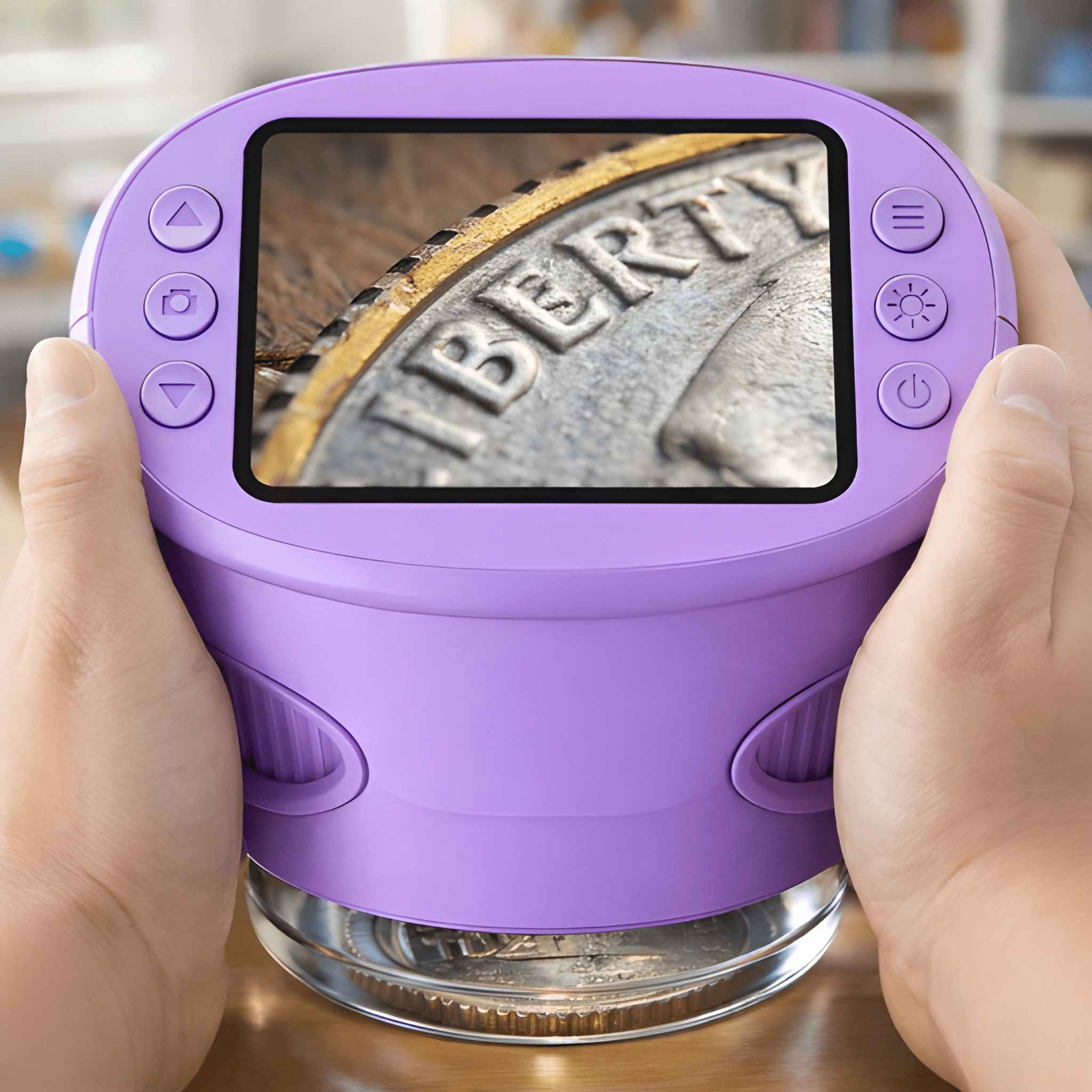 Mini Digital Pocket Microscope For Kids With 1000x Zoom Display