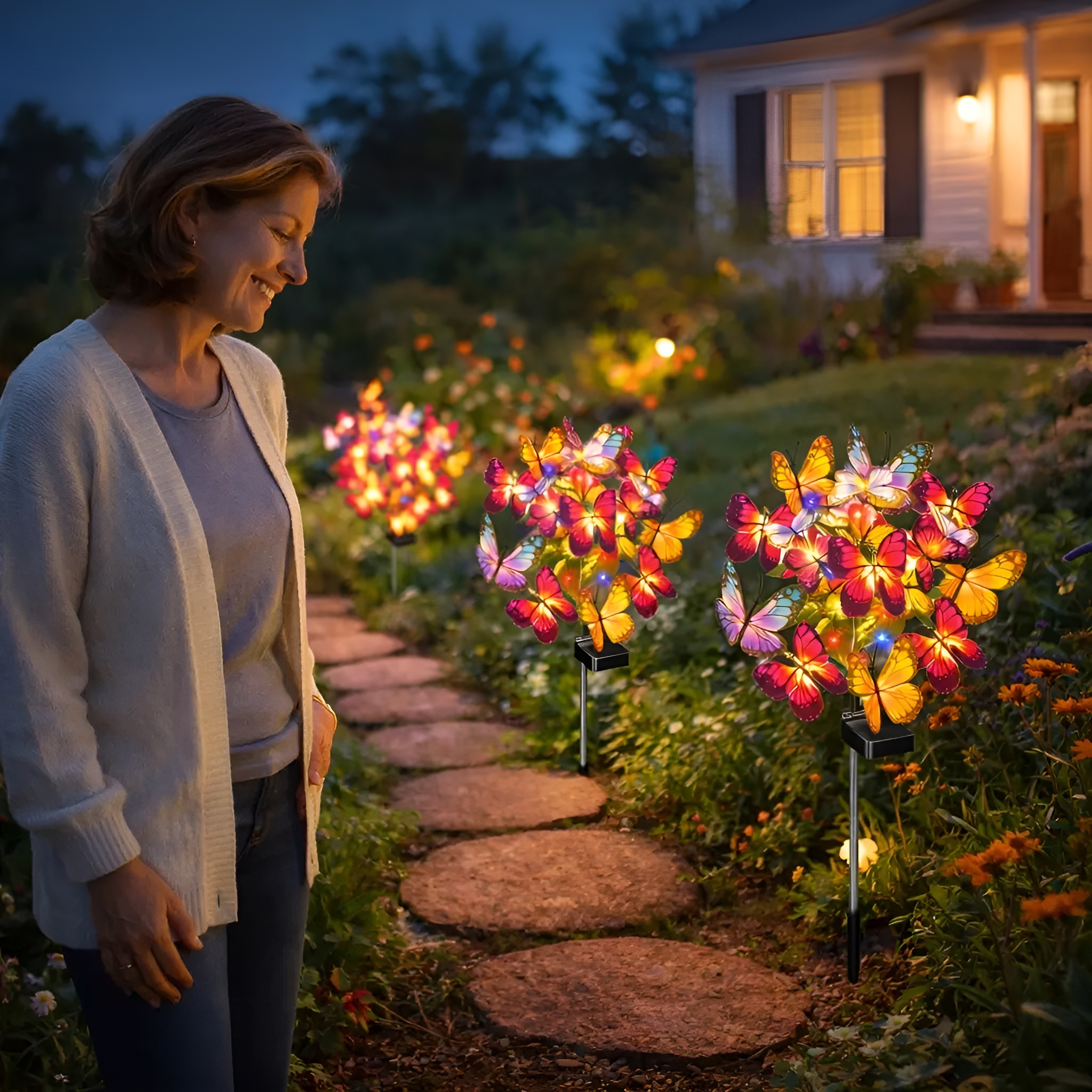 Butterfly Solar Garden Lights Set