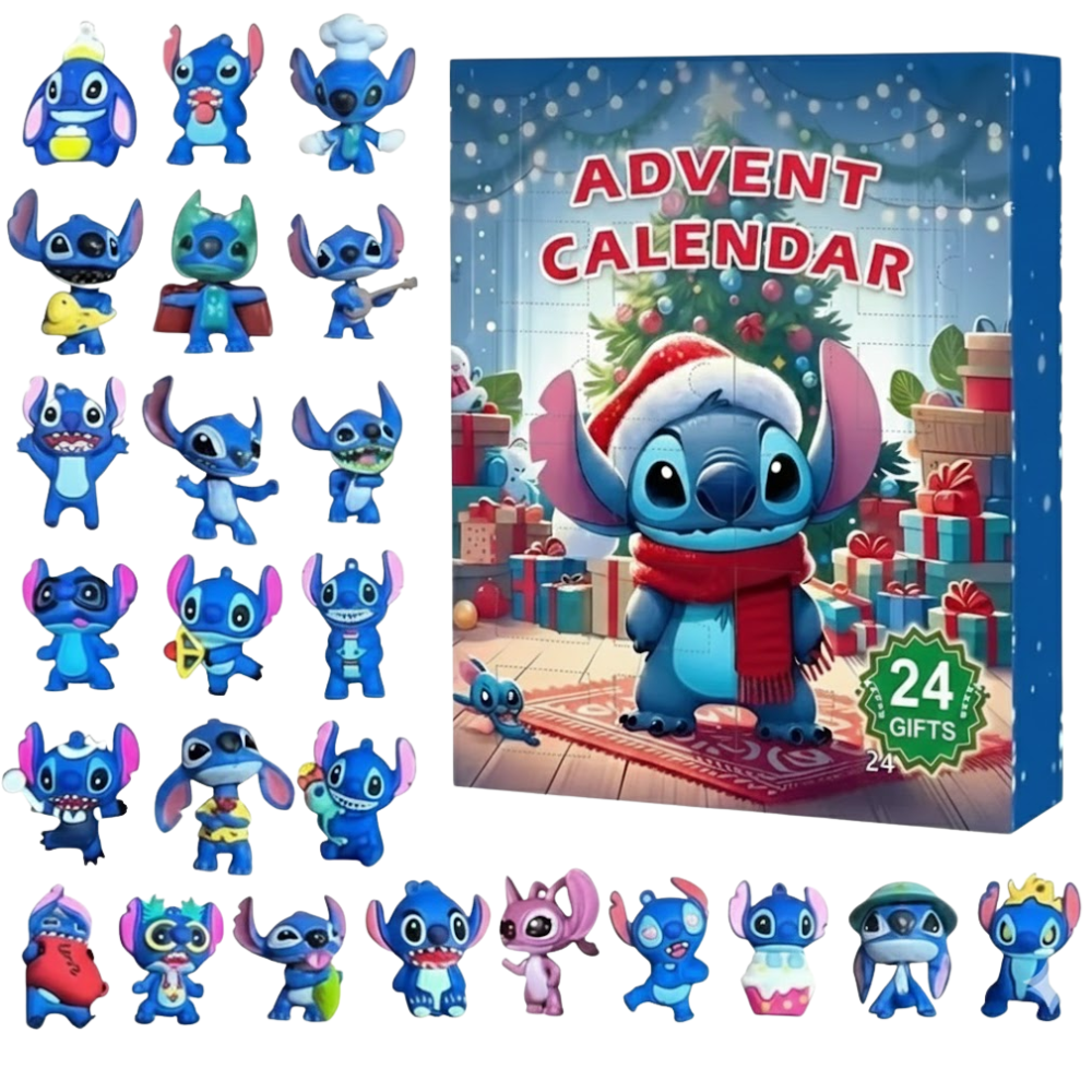Lilo and Stitch Halloween Angel Advent Calendar with Kawaii Stitch Figures