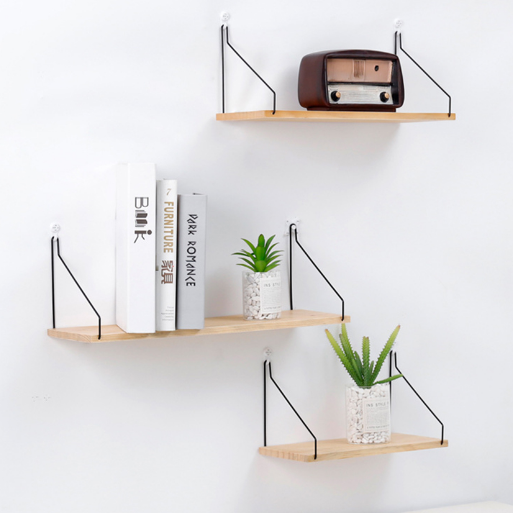 Wood Living Room Hanging Storage Wall Shelf - Grafton Collection