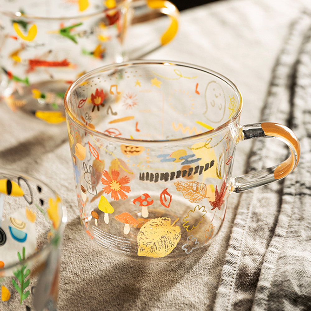 Forest Adventure Cartoon Pattern Glass - Grafton Collection