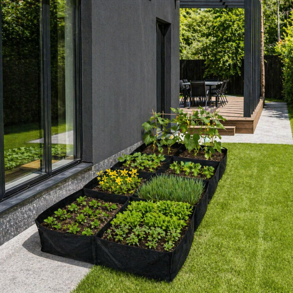 Extra Large Multi Grid Raised Garden Bed Kit With Planter For Vegetables Flowers