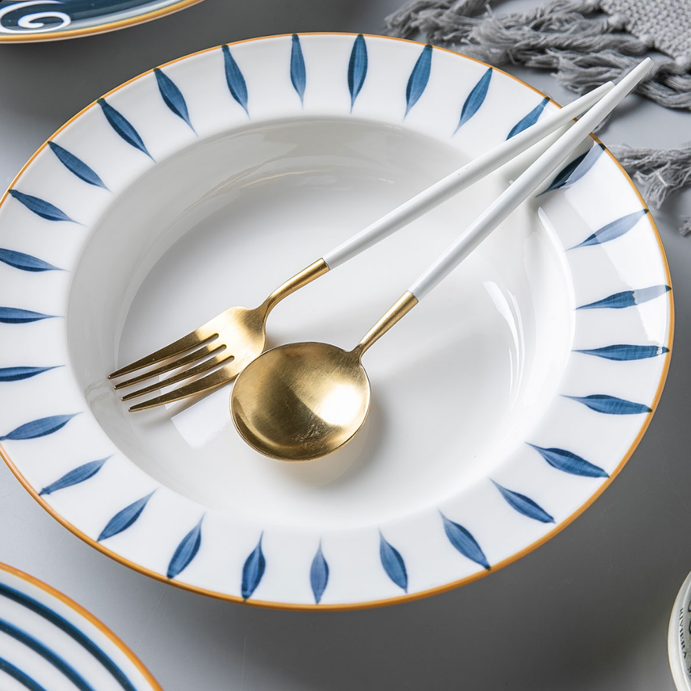 Japanese Style Ceramic Dinner Plate - Grafton Collection