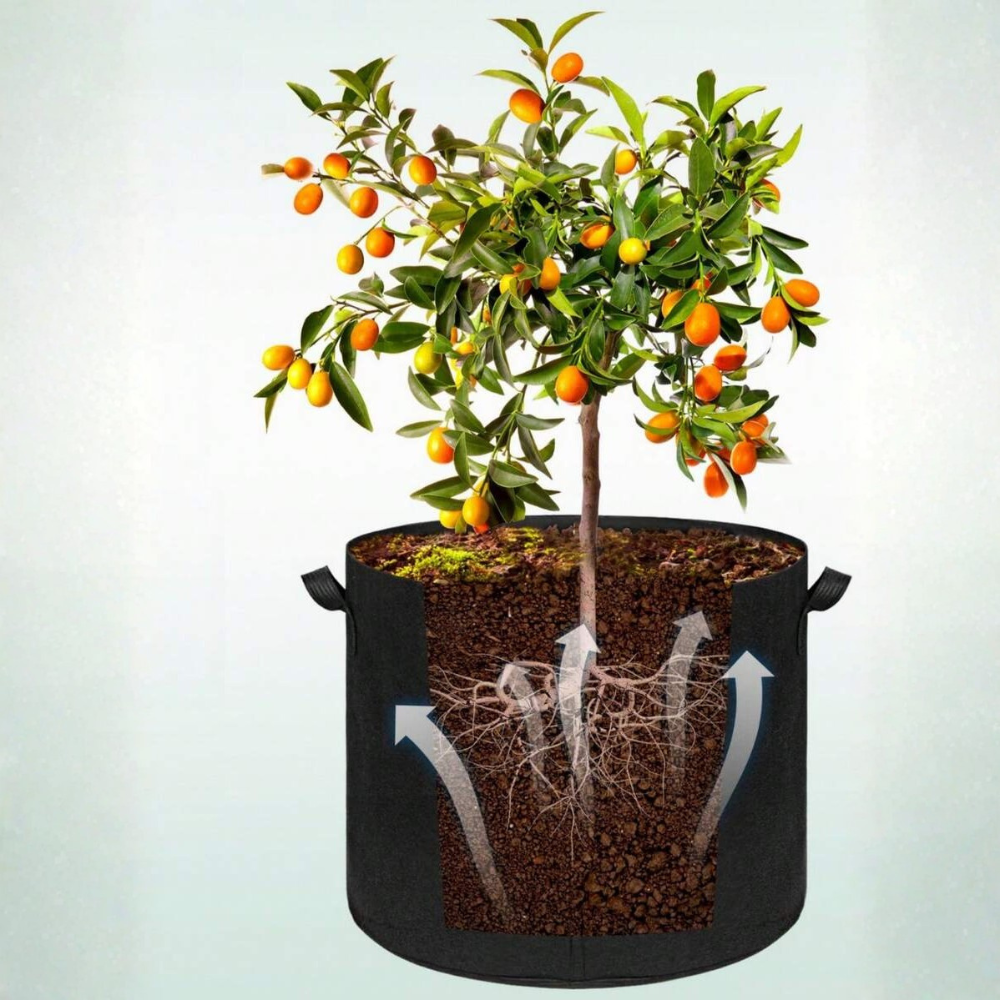 Heavy Duty Thickened Non Plant Grow Bag With Handles For Indoor Outdoor Gardening