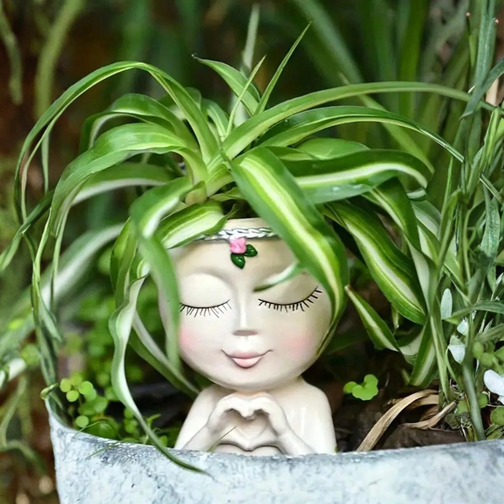 Creative Resin Human Vase For Indoor Or Outdoor Decor