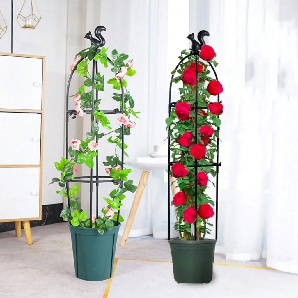 Decorative Plant Climbing Frame With Support Cage For Balcony And Garden Plants