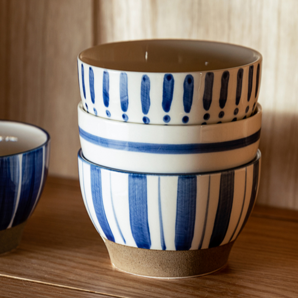 Ceramic Blue Bowls - Grafton Collection