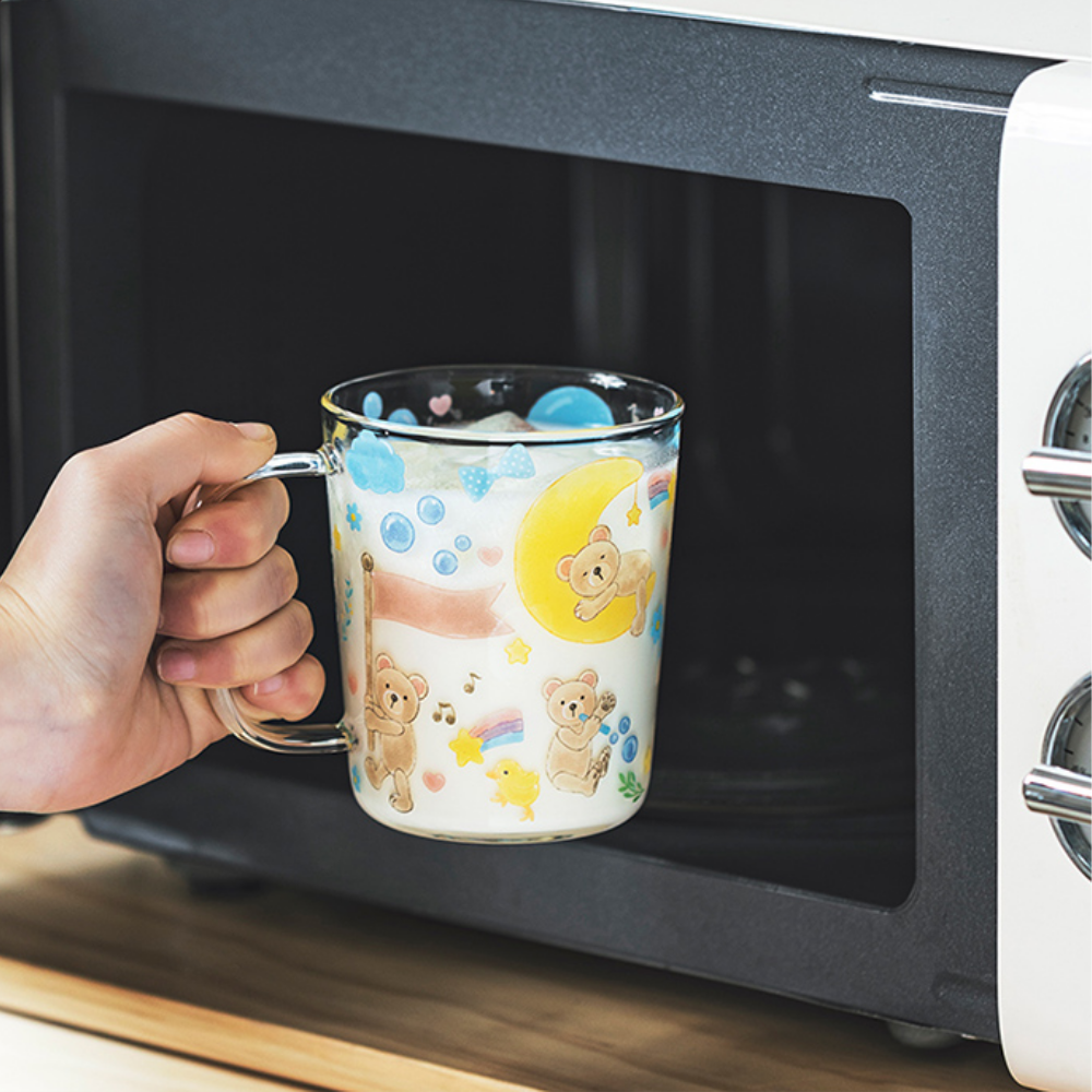 Cartoon Bear Glass Mugs - Grafton Collection