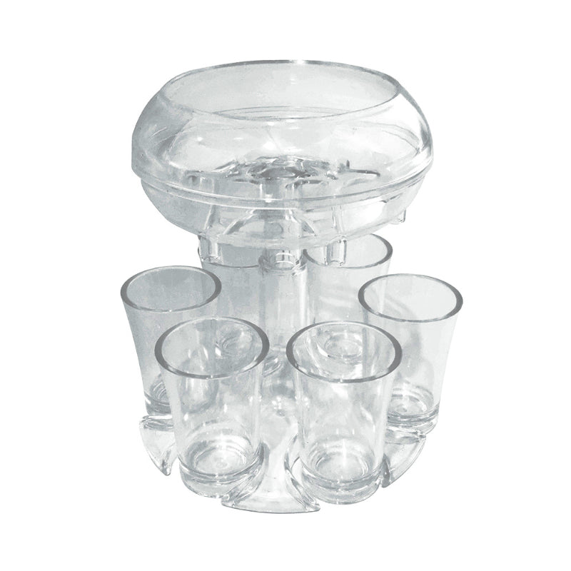 6 Shot Glass Dispenser And Holder - Grafton Collection
