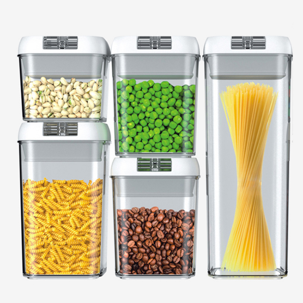 Airtight Food Storage Organizers - 5 Pieces - Grafton Collection