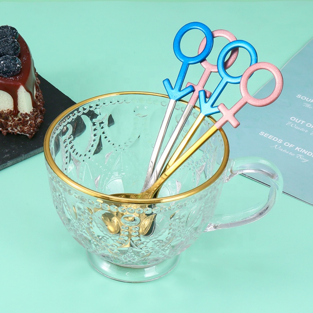 Blue & Pink Stainless Steel Spoon Set - Grafton Collection