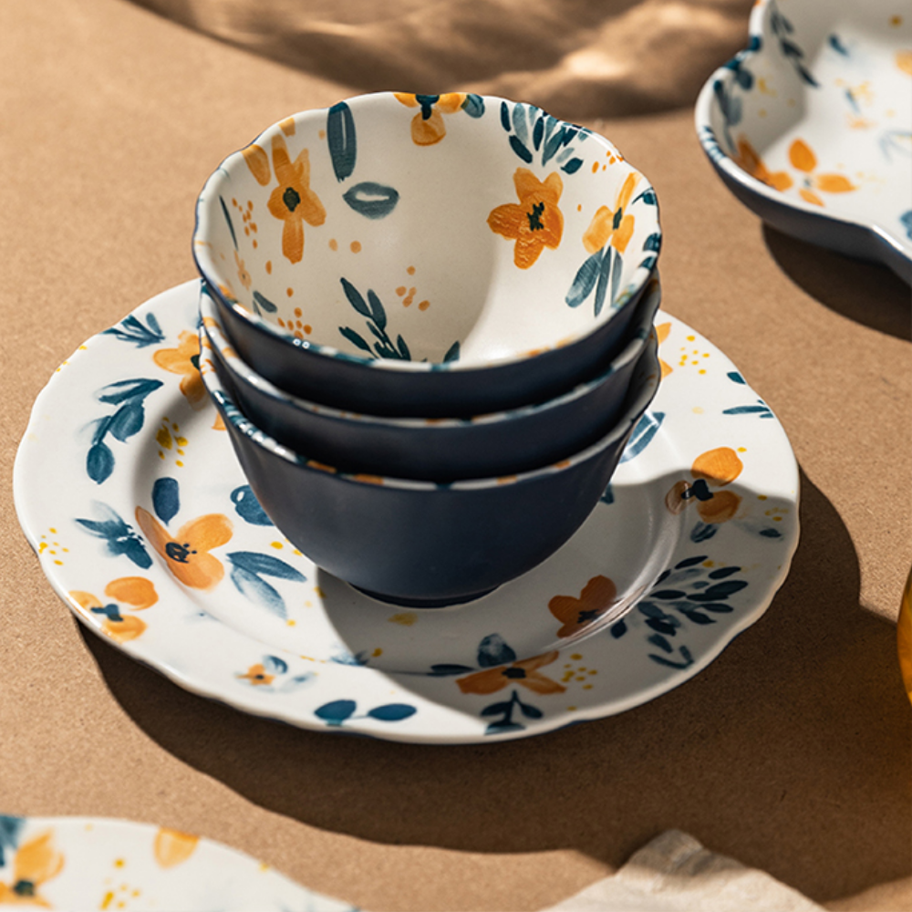 Flower-Patterned Dinnerware - Grafton Collection
