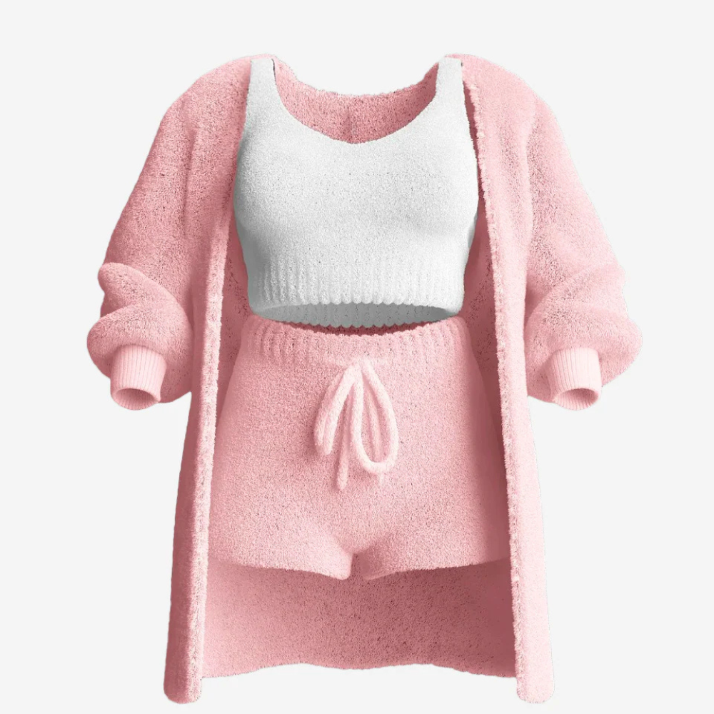 3 Pieces Cozy Knit Set 