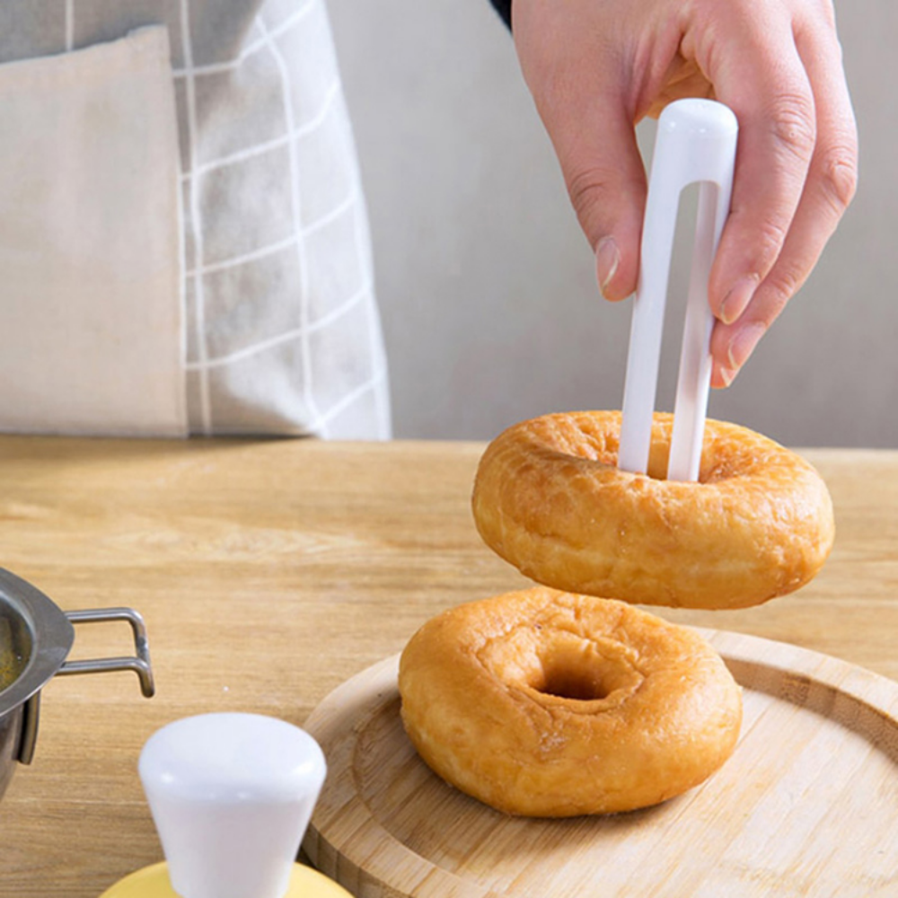 Hollow Donut Mold With Dipping Tongs - Grafton Collection