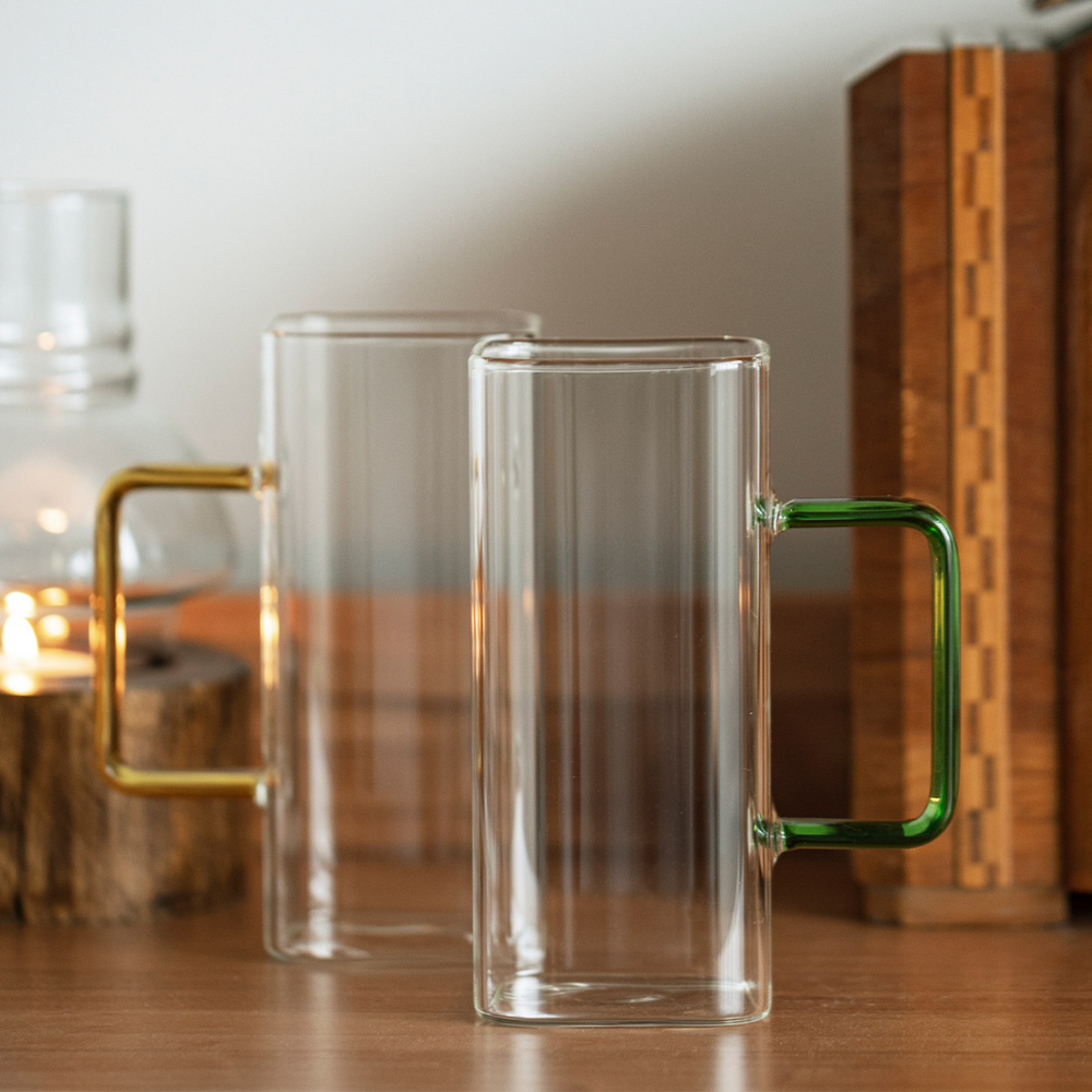 Square Glass Mugs - Grafton Collection