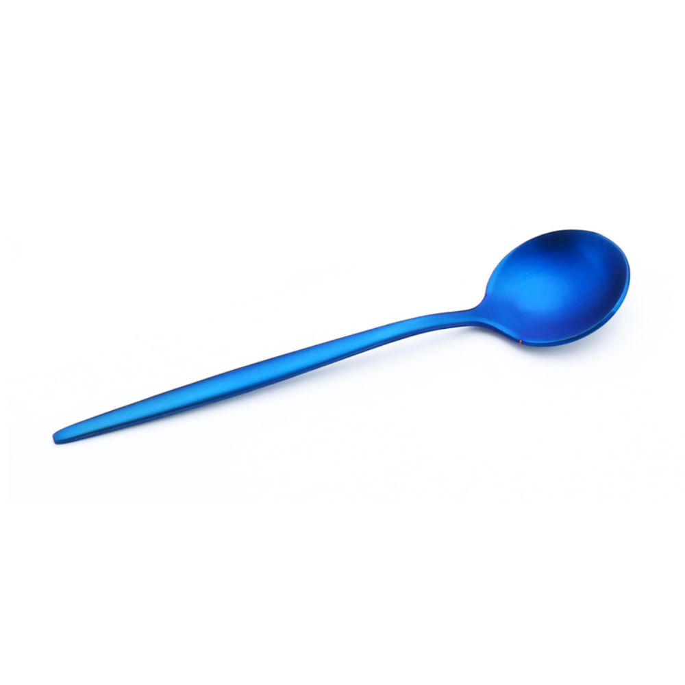 Matte-Colored Stainless Steel Dessert & Tea Spoons - Grafton Collection