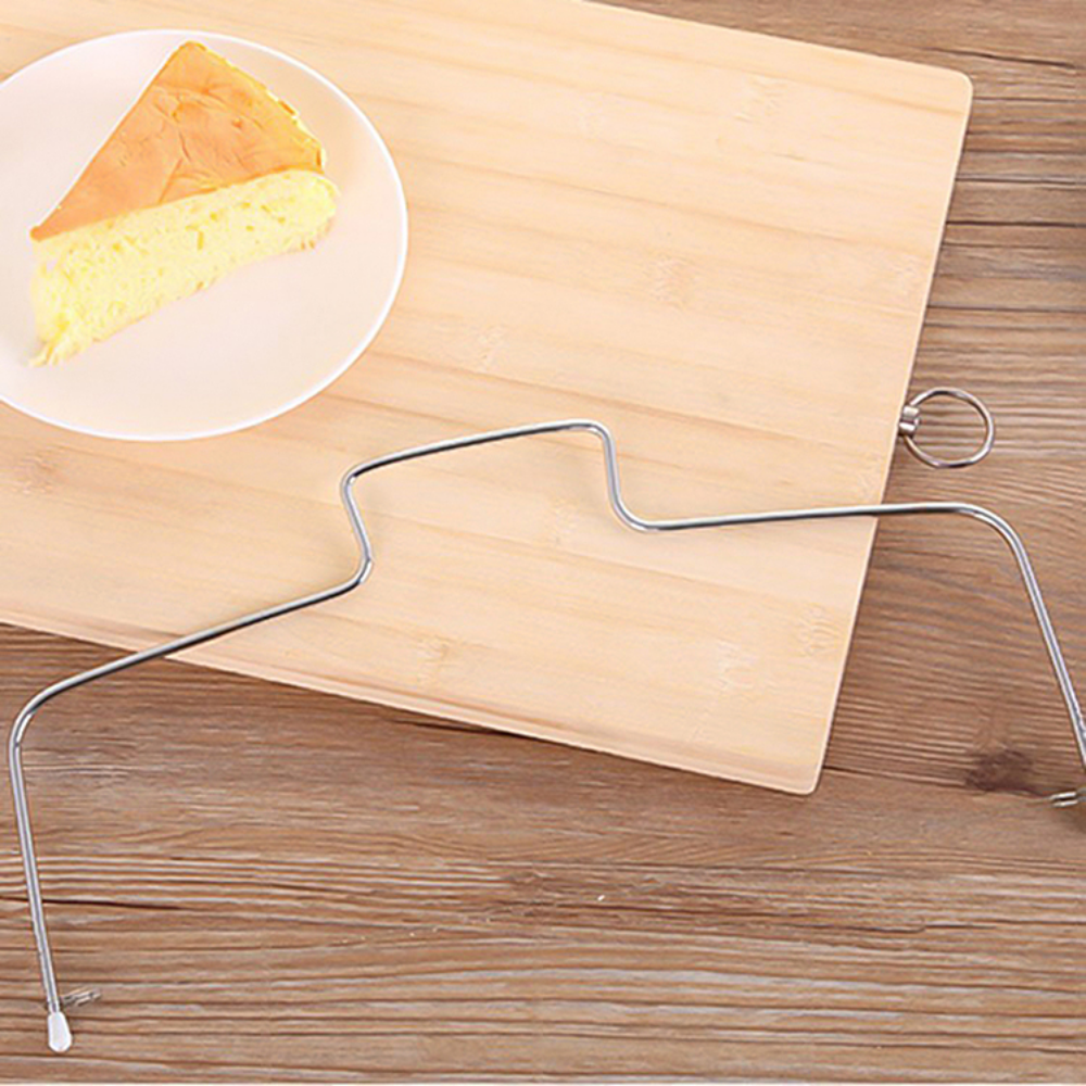 Adjustable Stainless Steel Double Wired Cake Slicer - Grafton Collection