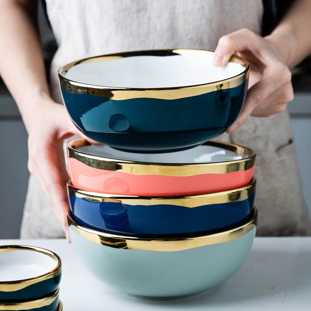 50 Piece Ceramic Dinnerware Set - Grafton Collection