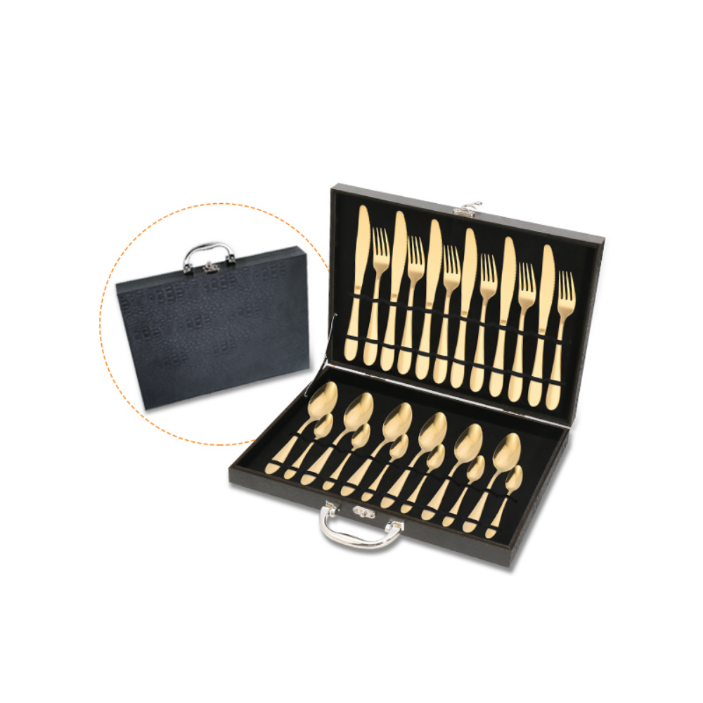 Eco-Friendly Stainless Steel 24Pcs Dinnerware Set - Grafton Collection