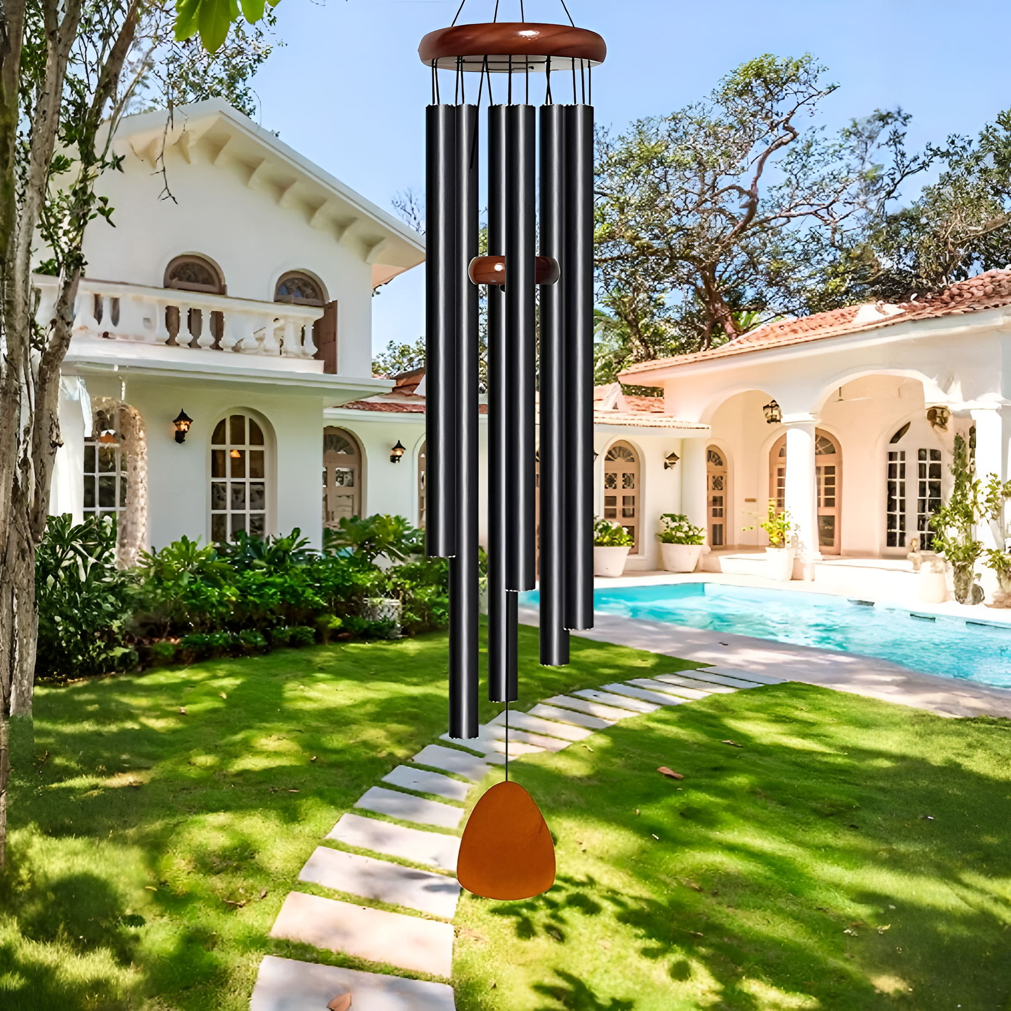 Classic Design Extra Large Wind Chime With 6 Tubes For Garden Decor