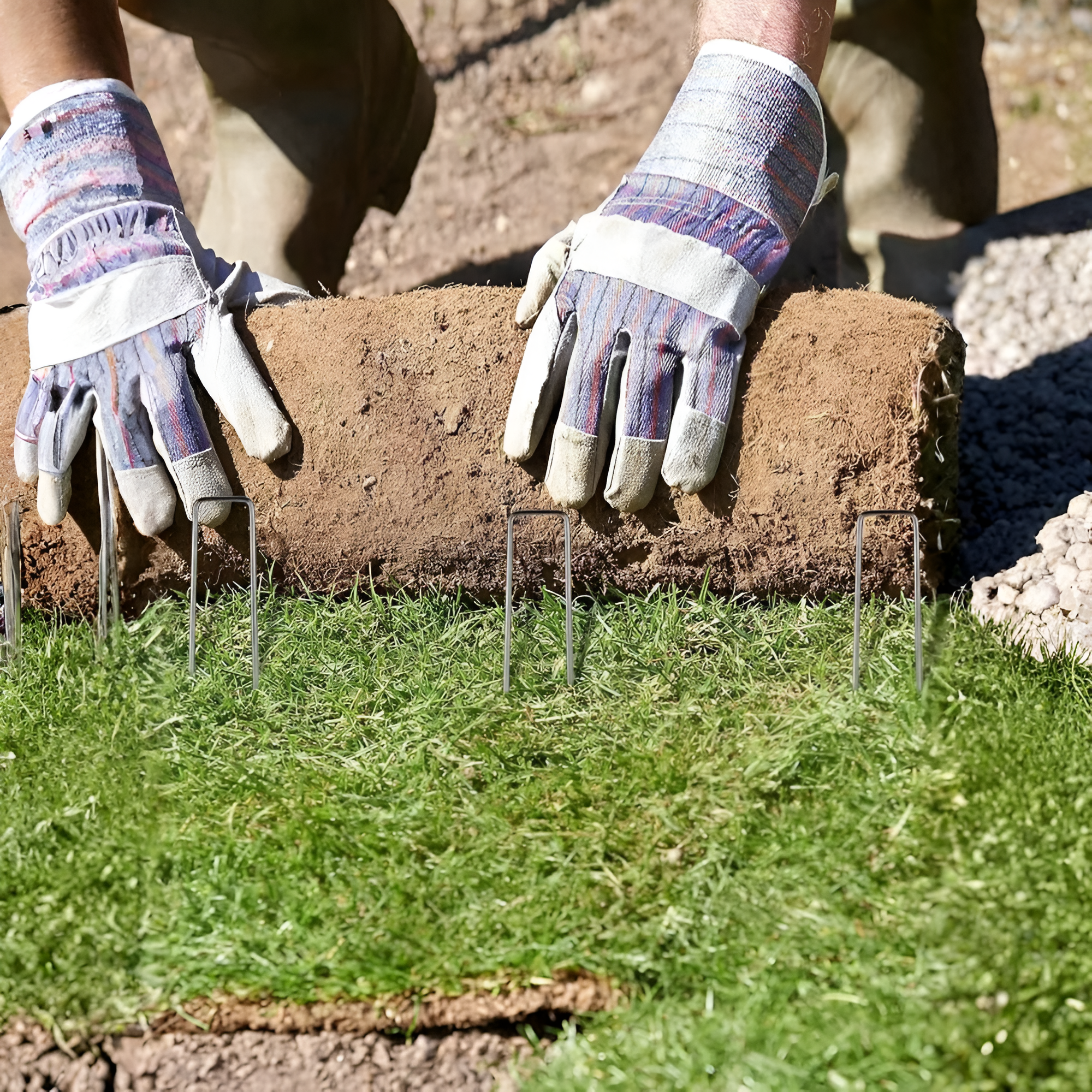 U Shaped Galvanized Garden Nails Staples And Pins For Ground Fixing