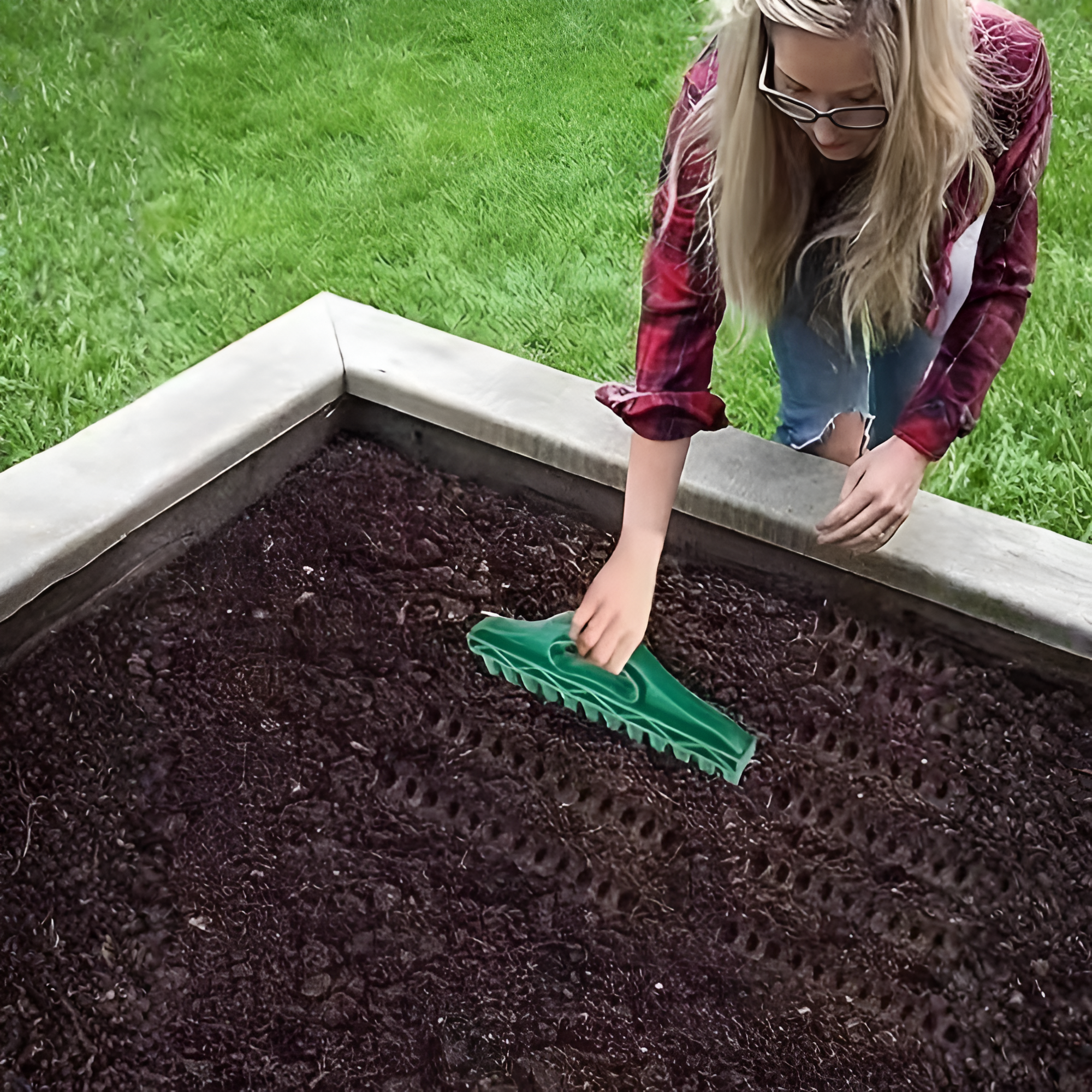 Seed Sowing Soil Drill Spacing Tool For Farmland Vegetable Planting