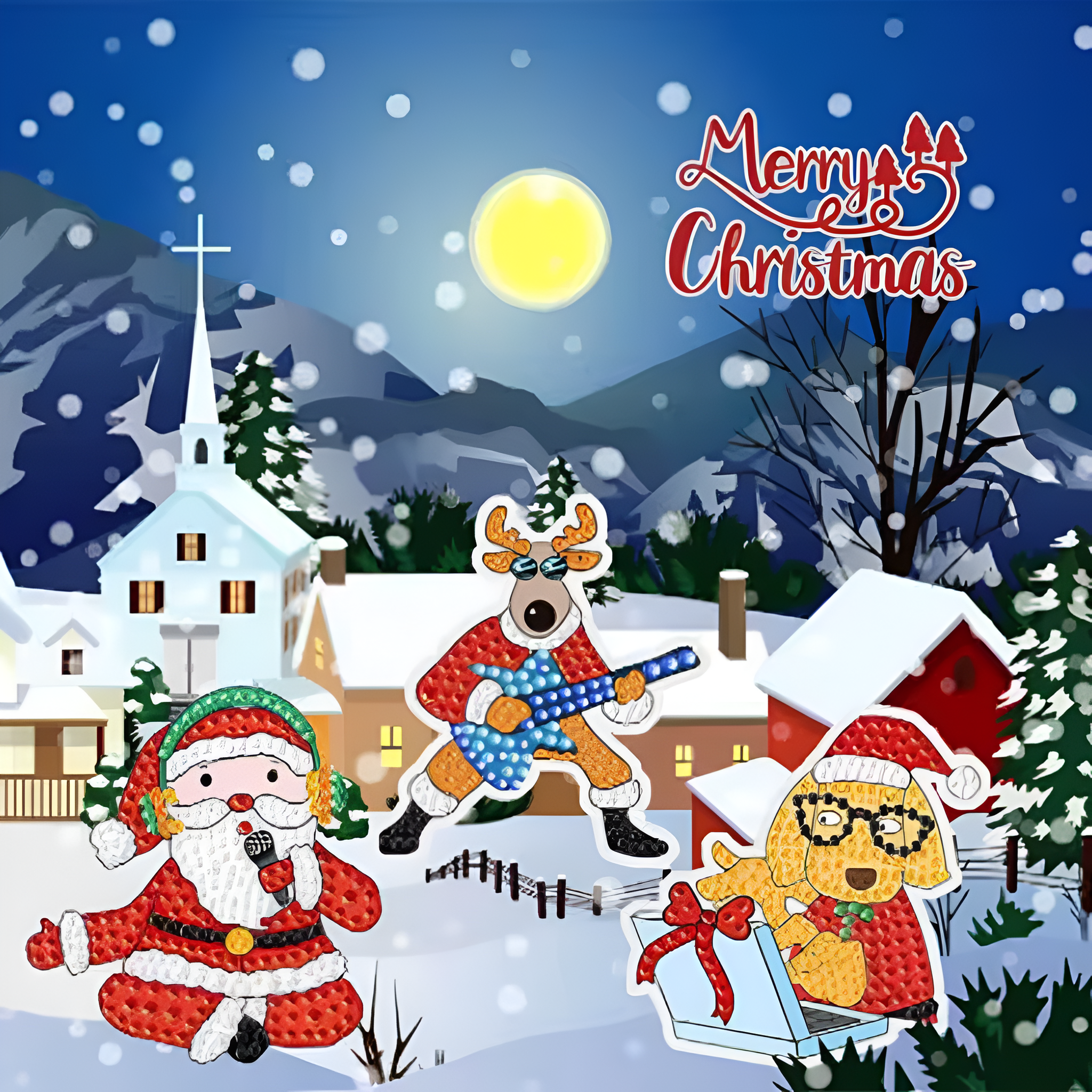 Christmas DIY Diamond Painting Craft Advent Calendar Box