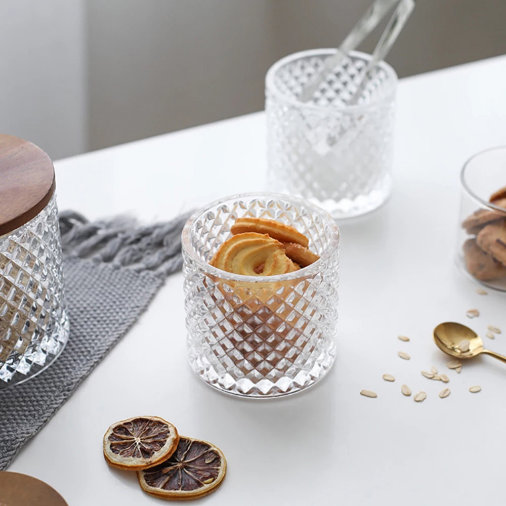 Glass Jar With Wooden Lid - Grafton Collection