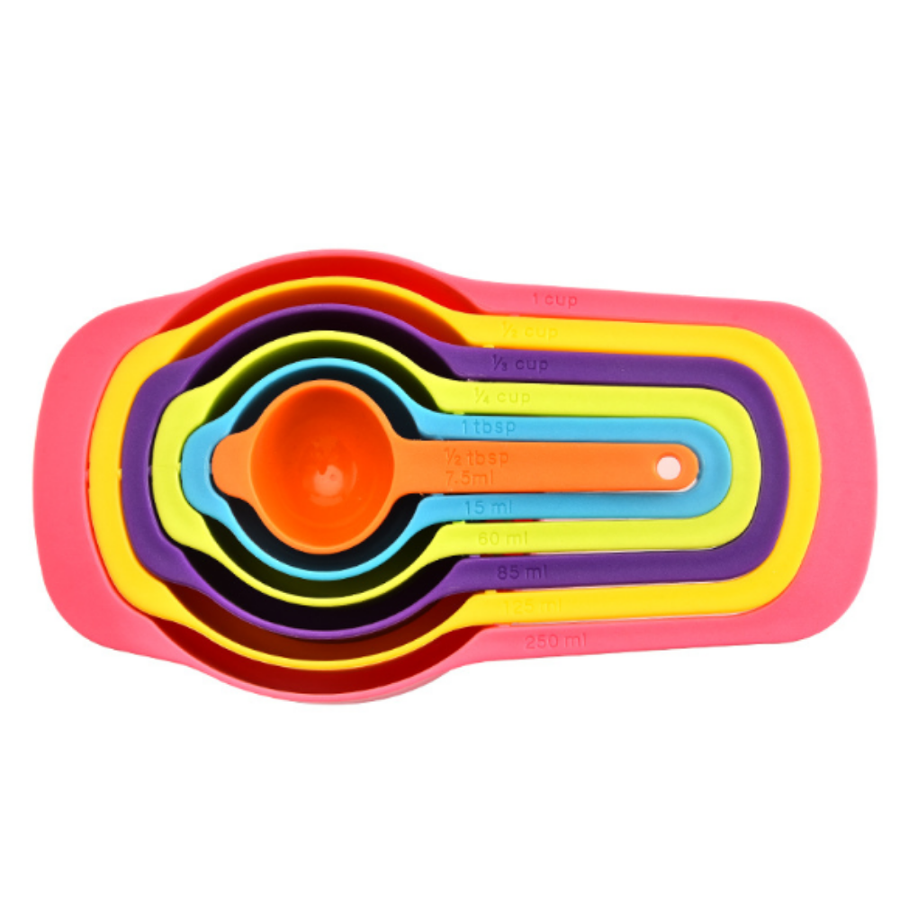 6-Piece Rainbow Measuring Spoon With Scale - Grafton Collection
