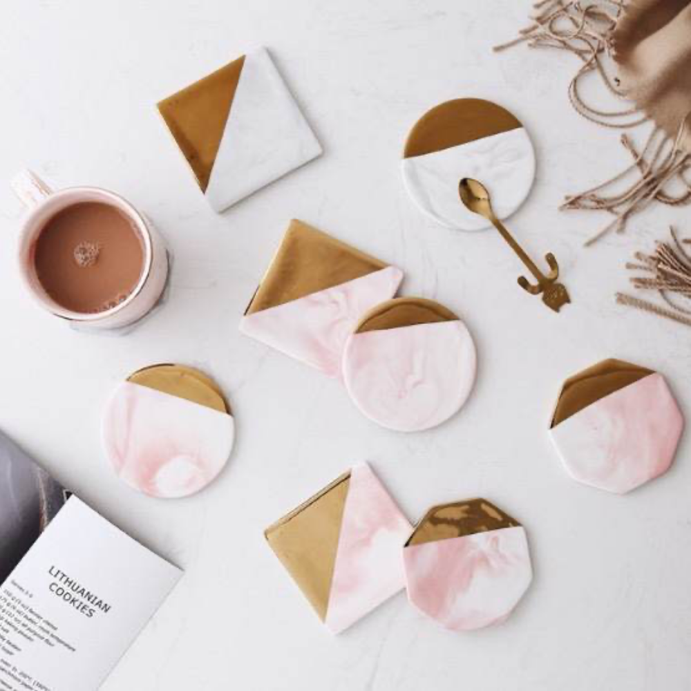 Marble Ceramic Coasters - Grafton Collection
