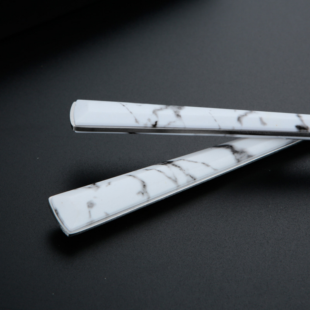 Stainless Steel Marble Cutlery Set - 16 & 24 Pieces - Grafton Collection