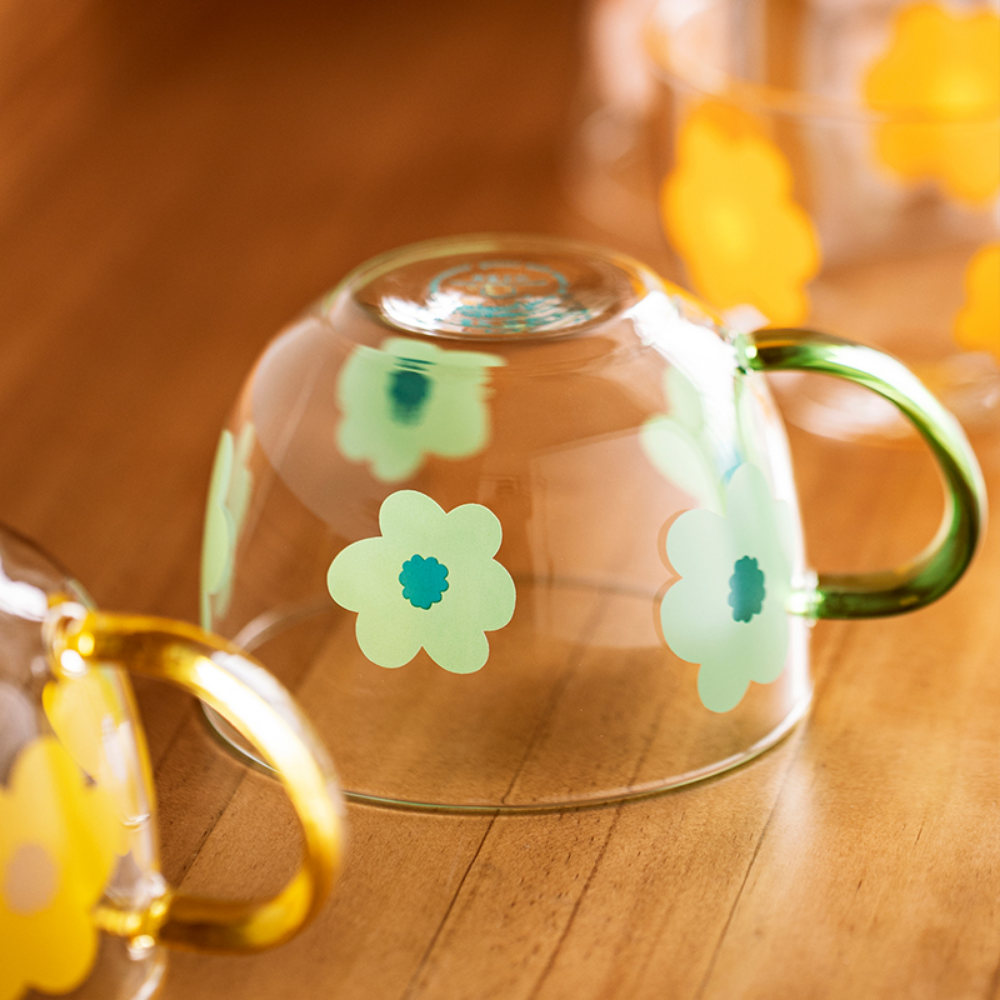 Flower Glass Mugs - Grafton Collection