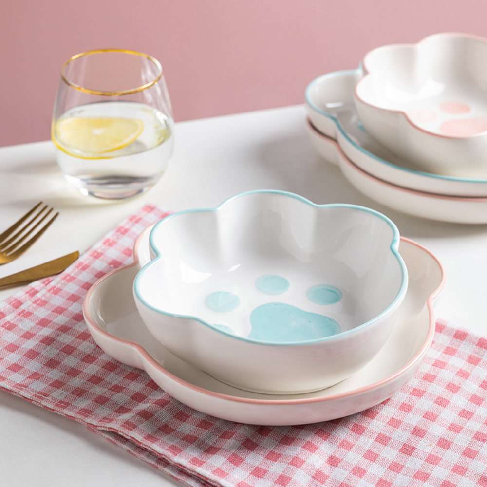 Ceramic Paw Plates - Grafton Collection