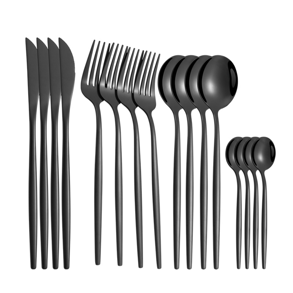 Stainless Steel Long Handle Cutlery Set - Grafton Collection