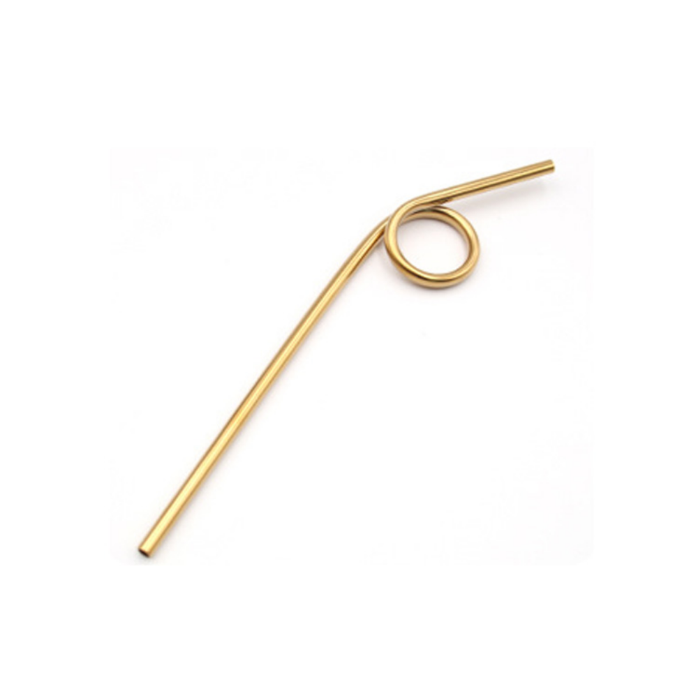 Stainless Steel Reusable Swirl Straws - Grafton Collection