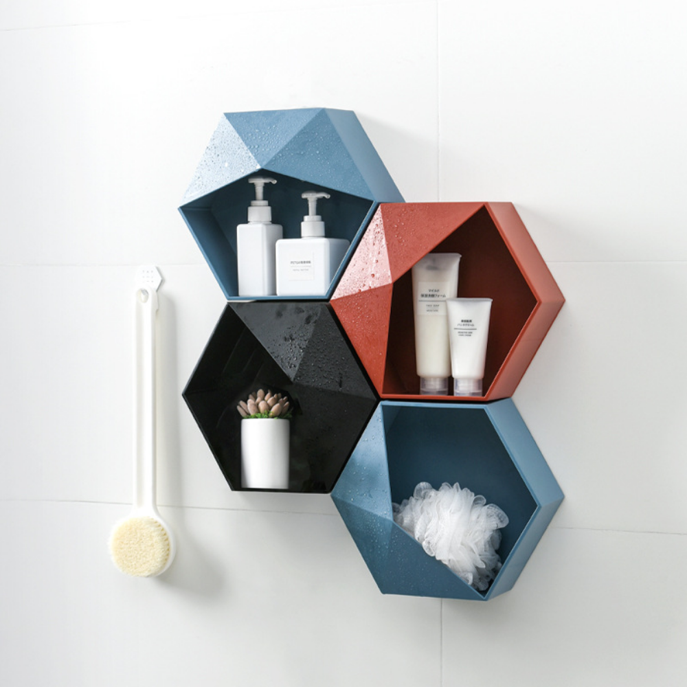 Hanging Hexagon Wall Shelves - Grafton Collection