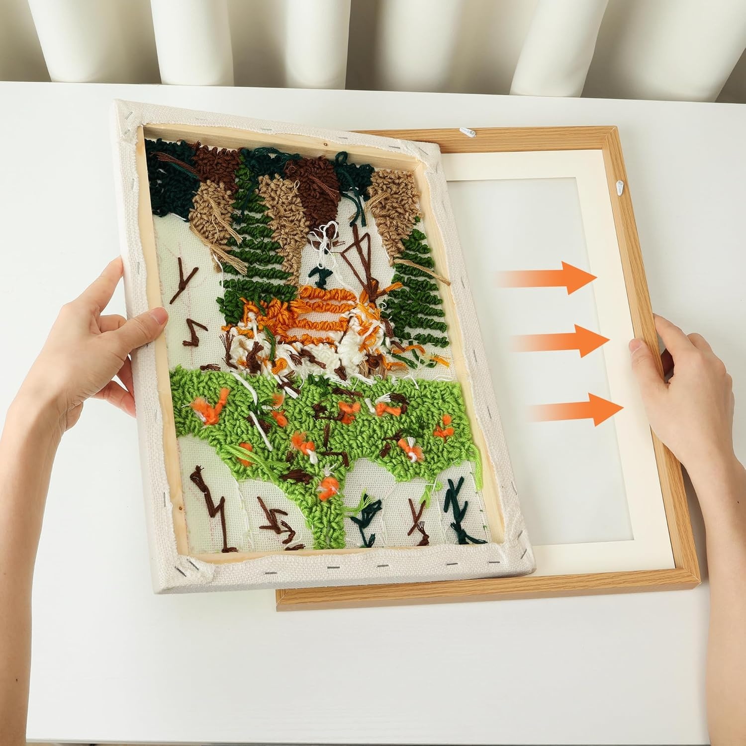 Punch Needle Textile Wall Art Set