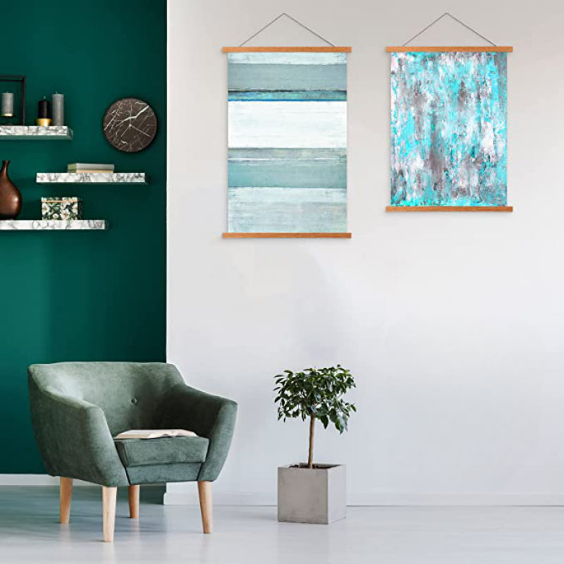 Brown Magnetic Poster Hanger Frame - Magnet Poster Frame for Posters, Prints, Photos, Pictures, Maps, Scrolls, - Grafton Collection