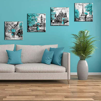 Wall Decor for Living Room Modern Painting Kitchen Home Decorations - Grafton Collection
