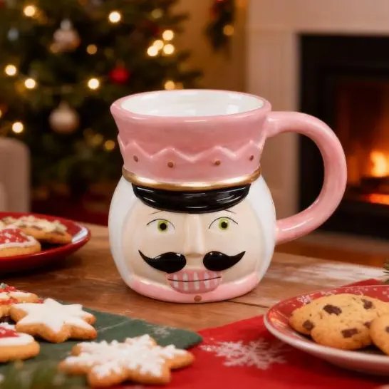 Classic Ceramic Nutcracker Christmas Drinkware Mug