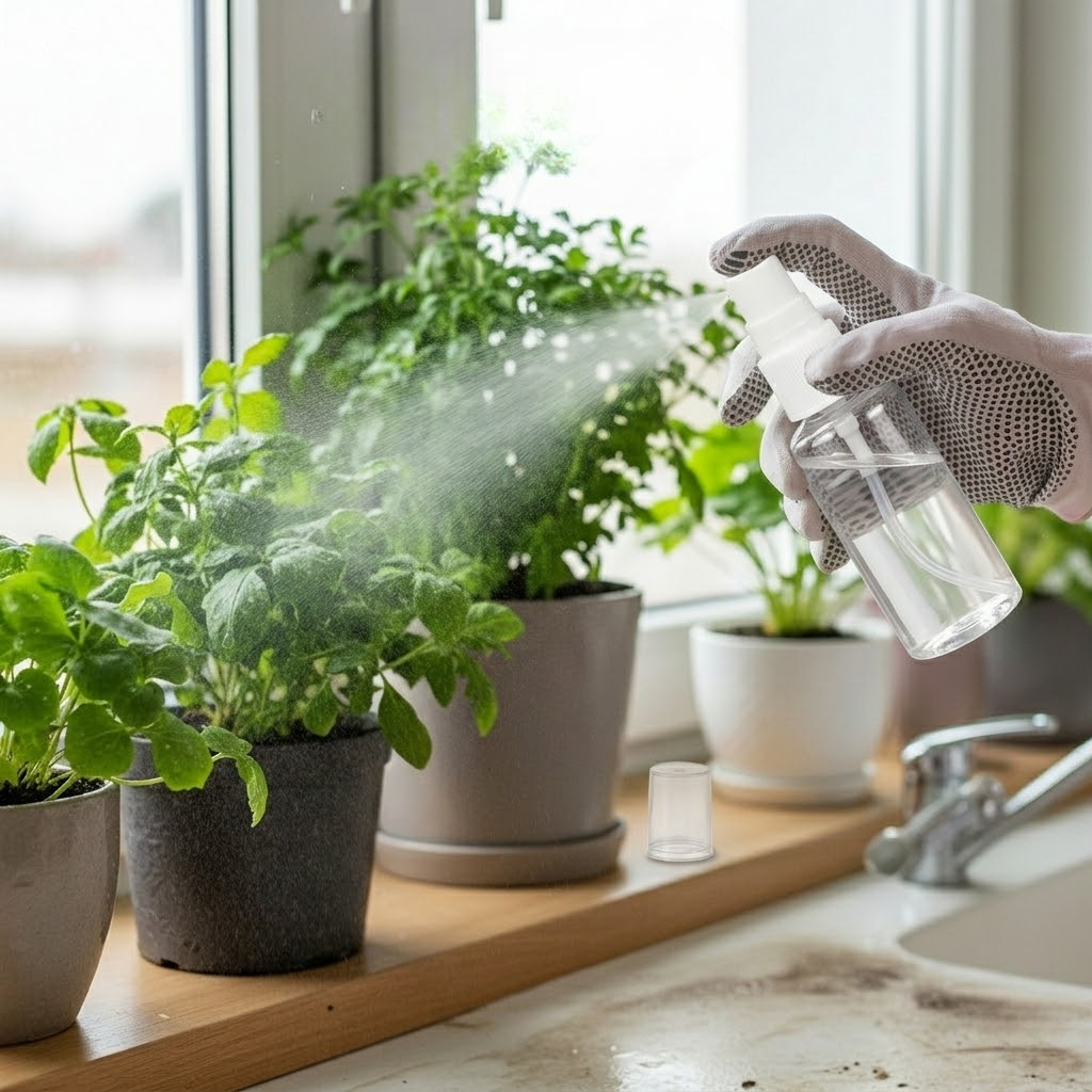Pressurized High Mist Spray Bottle Reusable Plastic Trigger Sprayer For Gardening And Cleaning