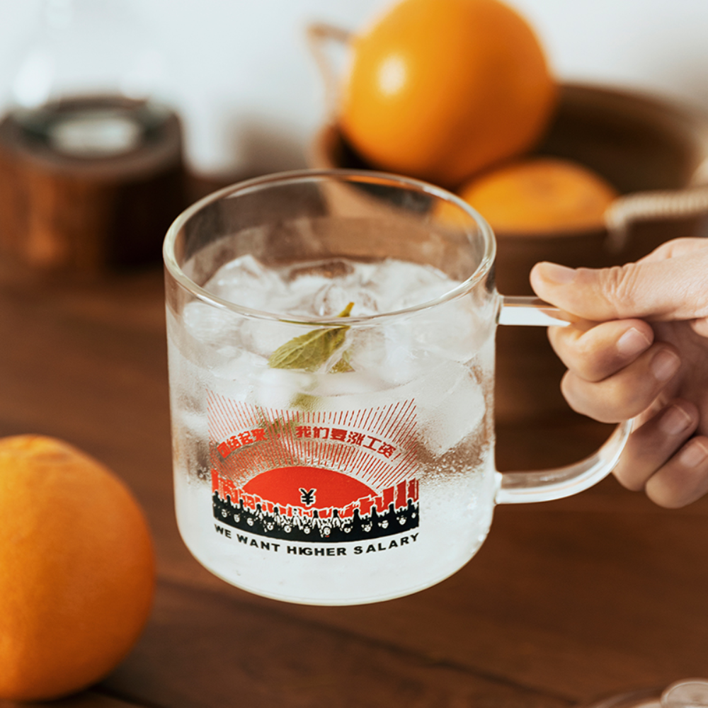 Glass Mug with Lid - Grafton Collection