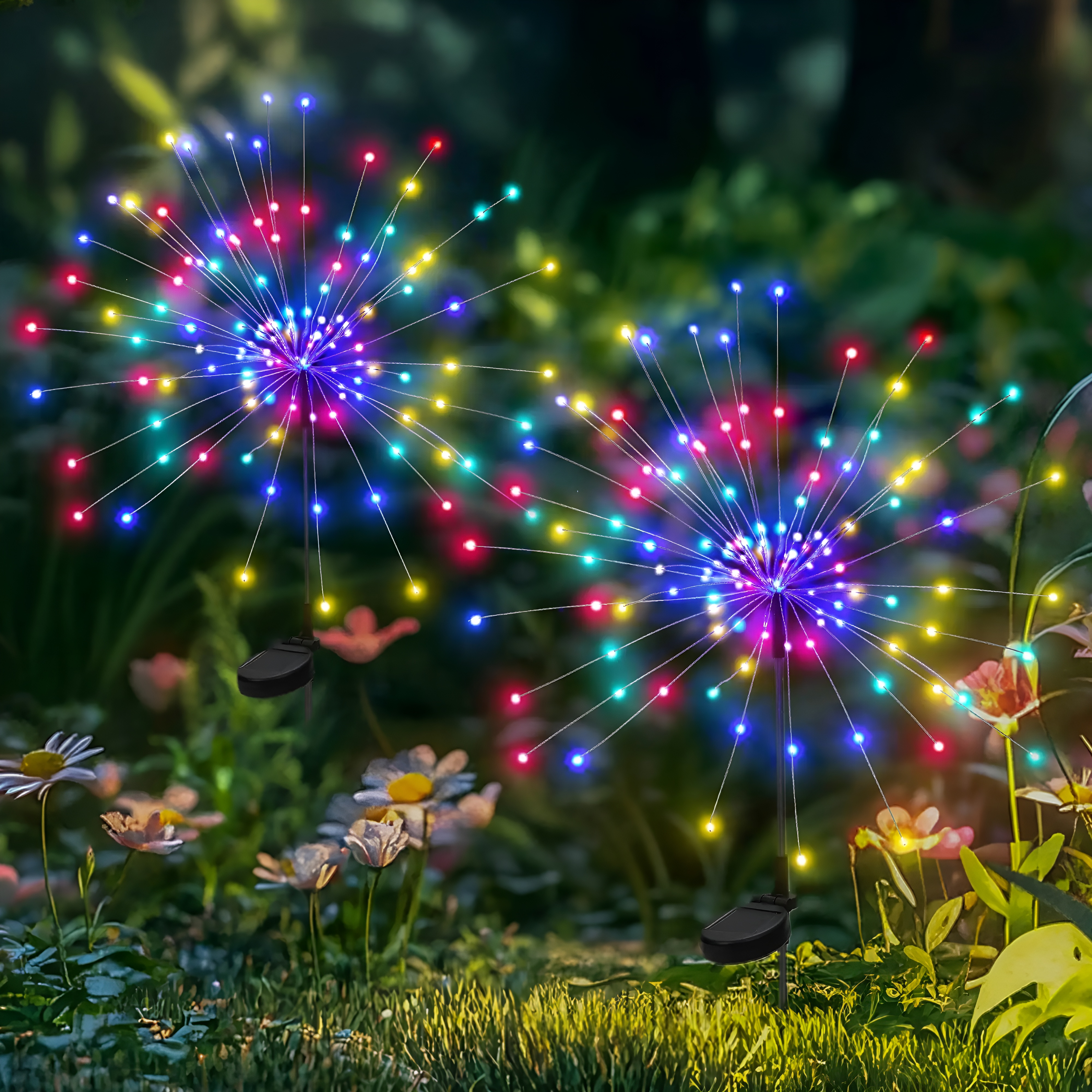 Solar Swaying Firefly Waterproof LED Lights For Garden And Outdoor Use