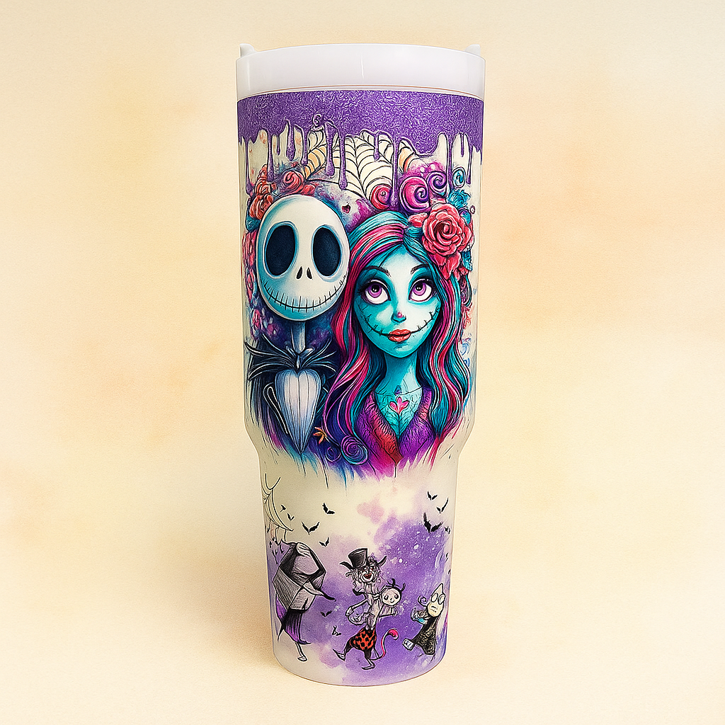 Sally x Jack Skellington 40 Oz Tumbler