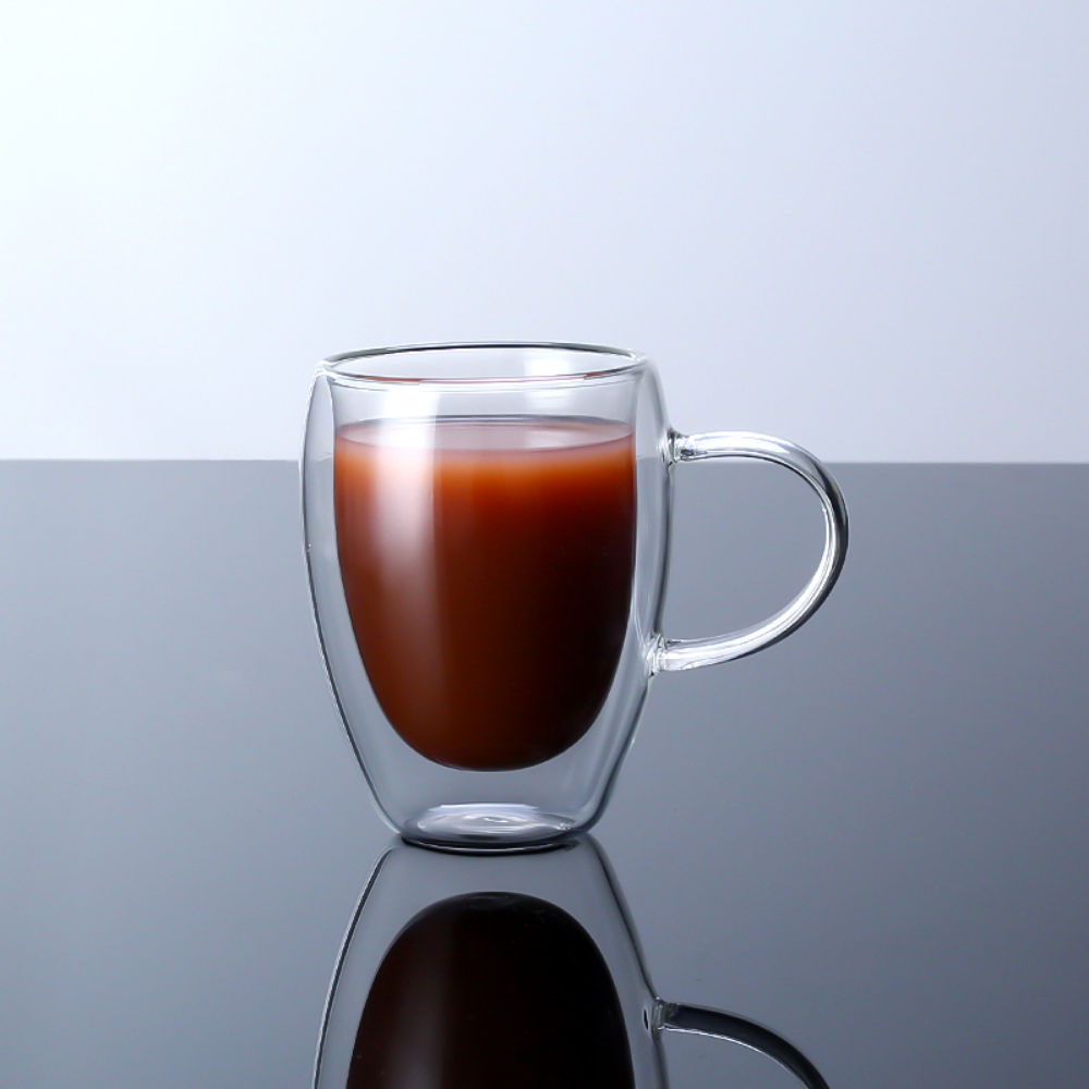 Double Glass Mugs With Bamboo Lid - Grafton Collection