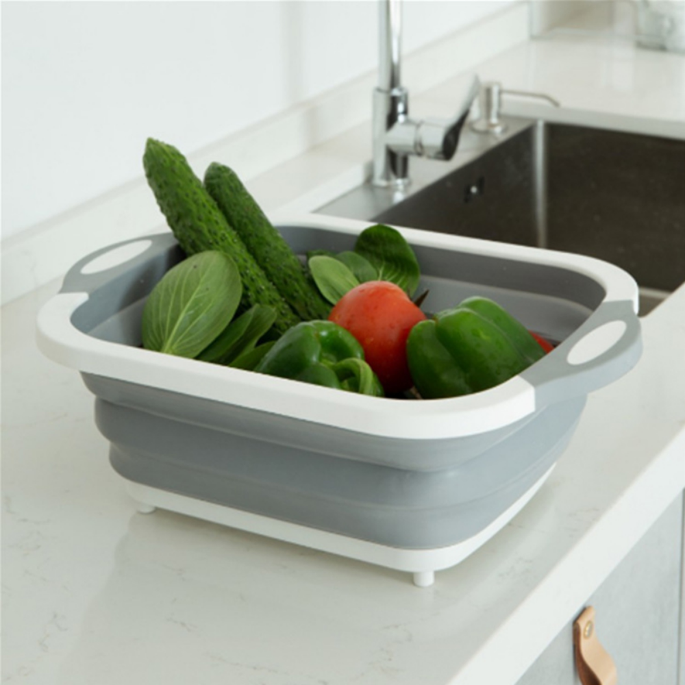 Foldable Chopped & Filtered Multifunctional Cutting Board & Container - Grafton Collection